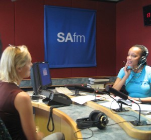 Live on national radio! grin